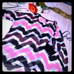 •RUE 21 CUFFED SHORT SLEEVE BLOUSE•